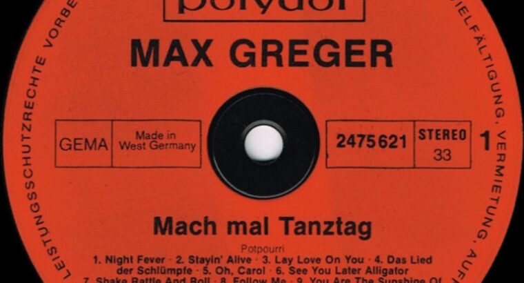 Jazz Max Greger – Mach Mal Tanztag