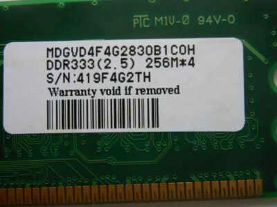 Оперативная память DDR 256 МБ 333 МГц (PC2700)